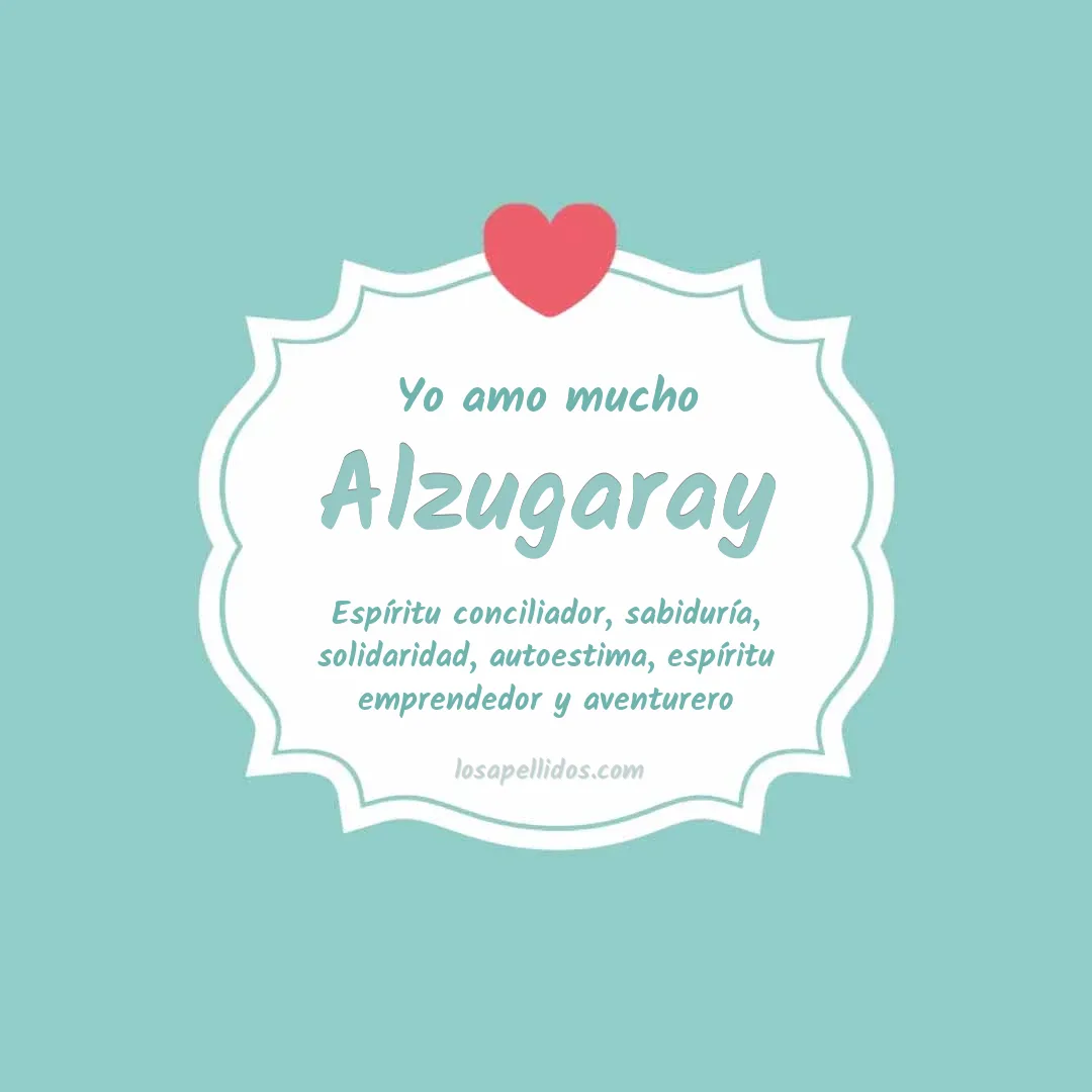 Yo amo mucho Alzugaray