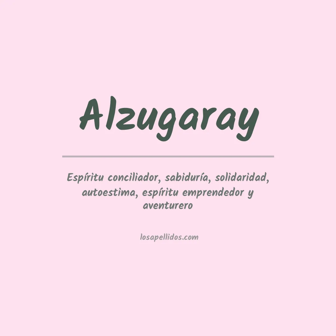 Apellido Alzugaray