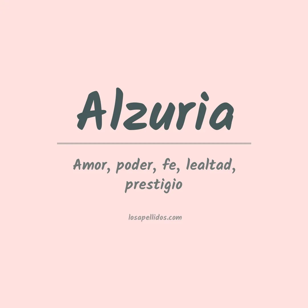Apellido Alzuria