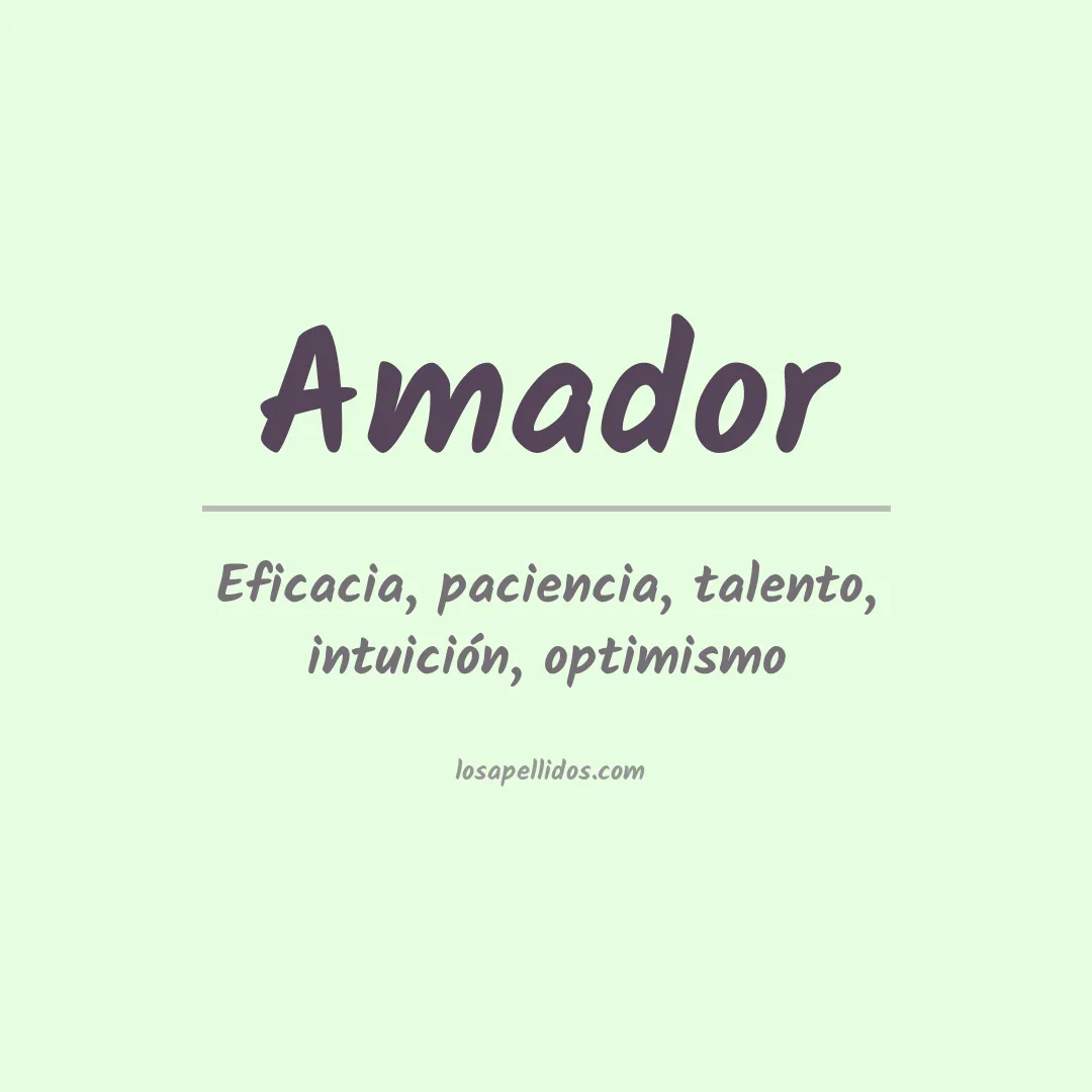 Apellido Amador