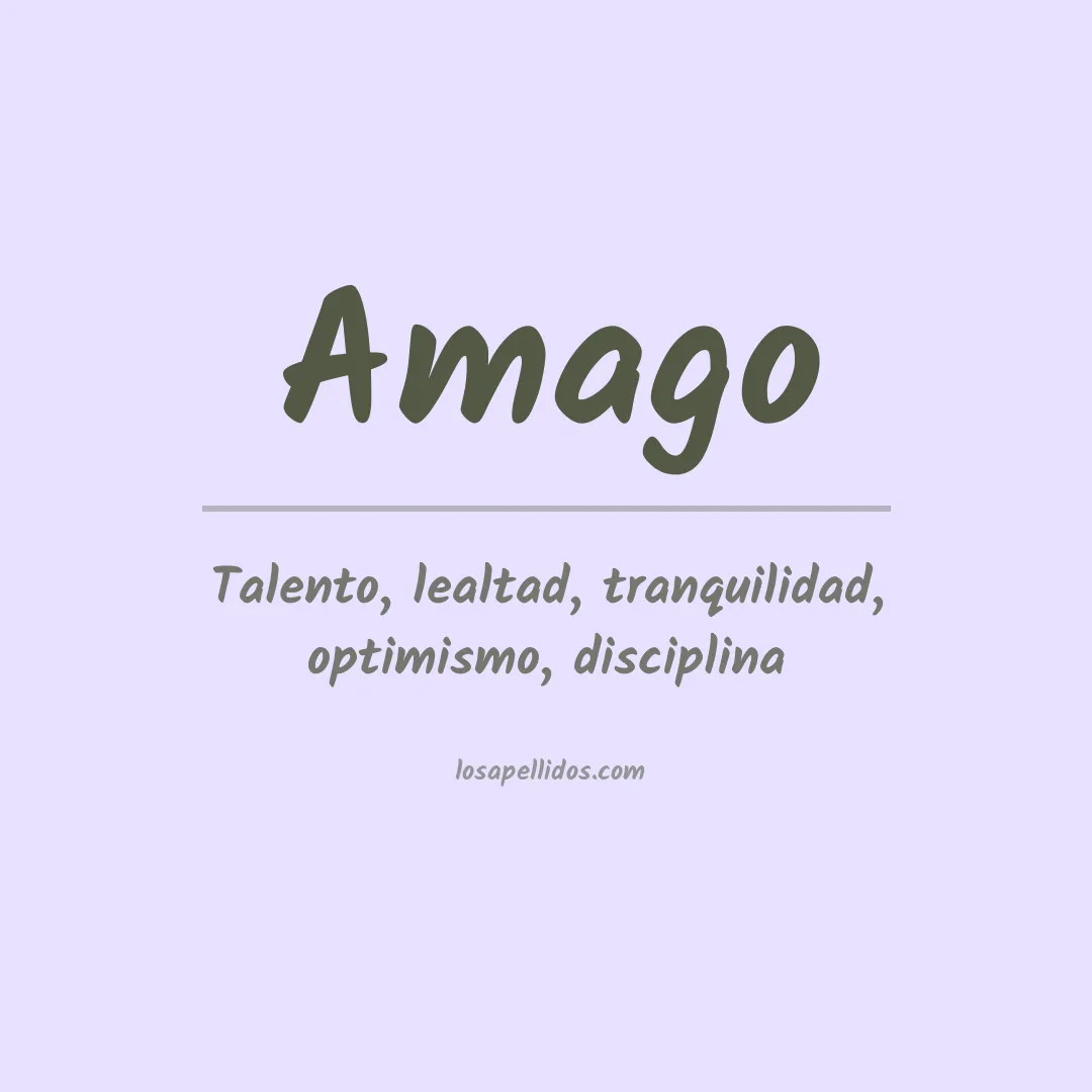 Apellido Amago