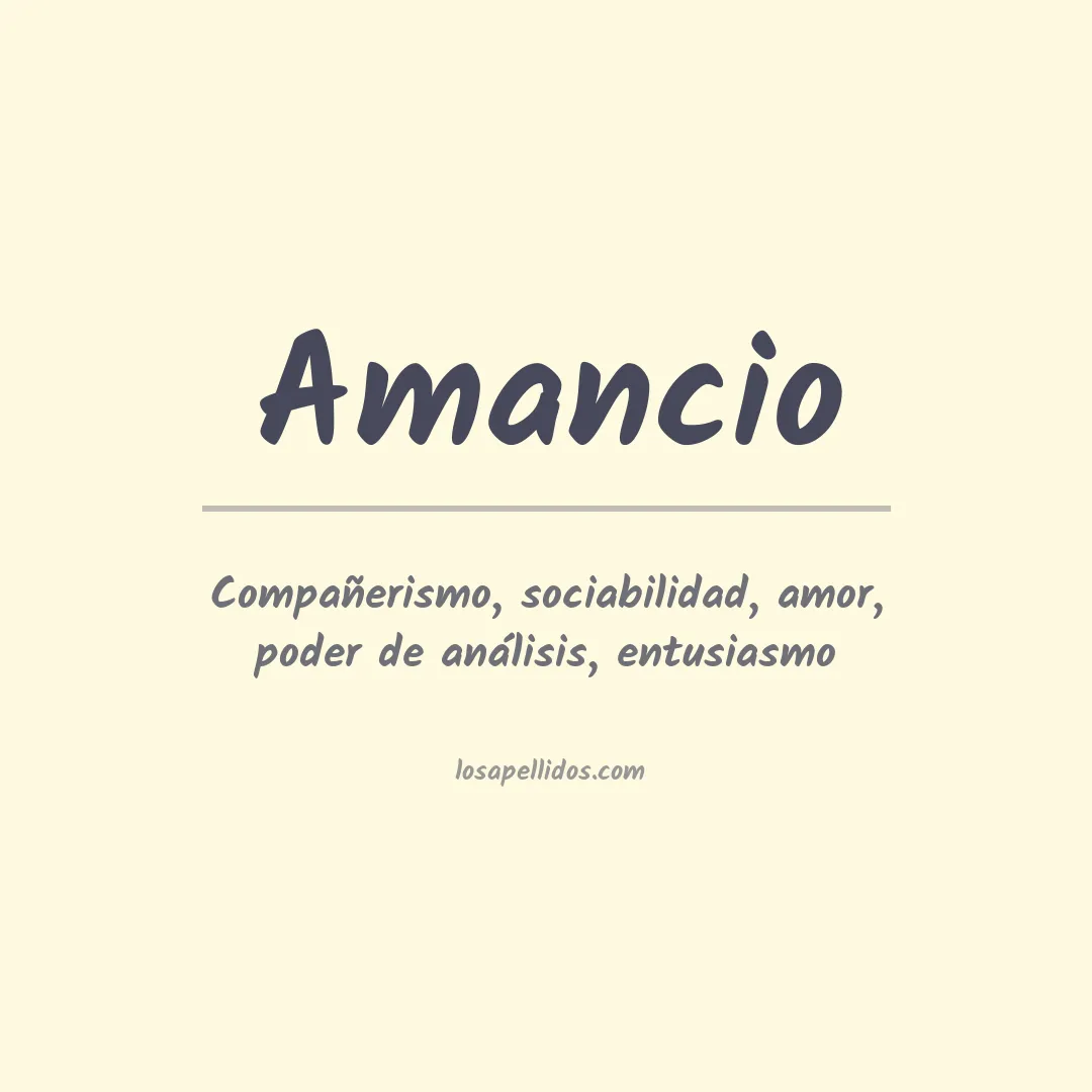 Apellido Amancio