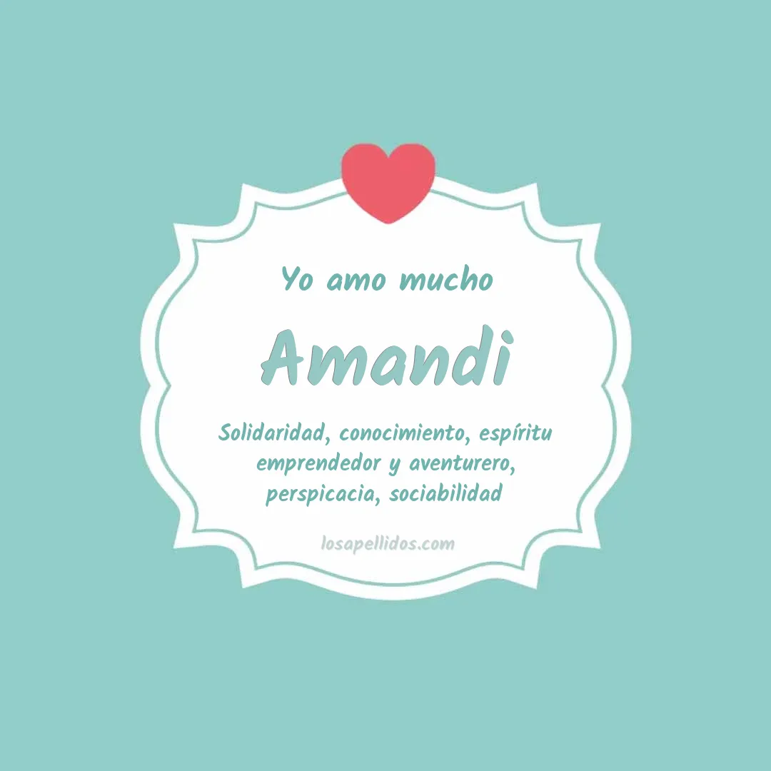 Yo amo mucho Amandi