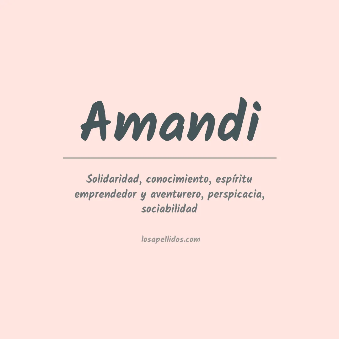 Apellido Amandi