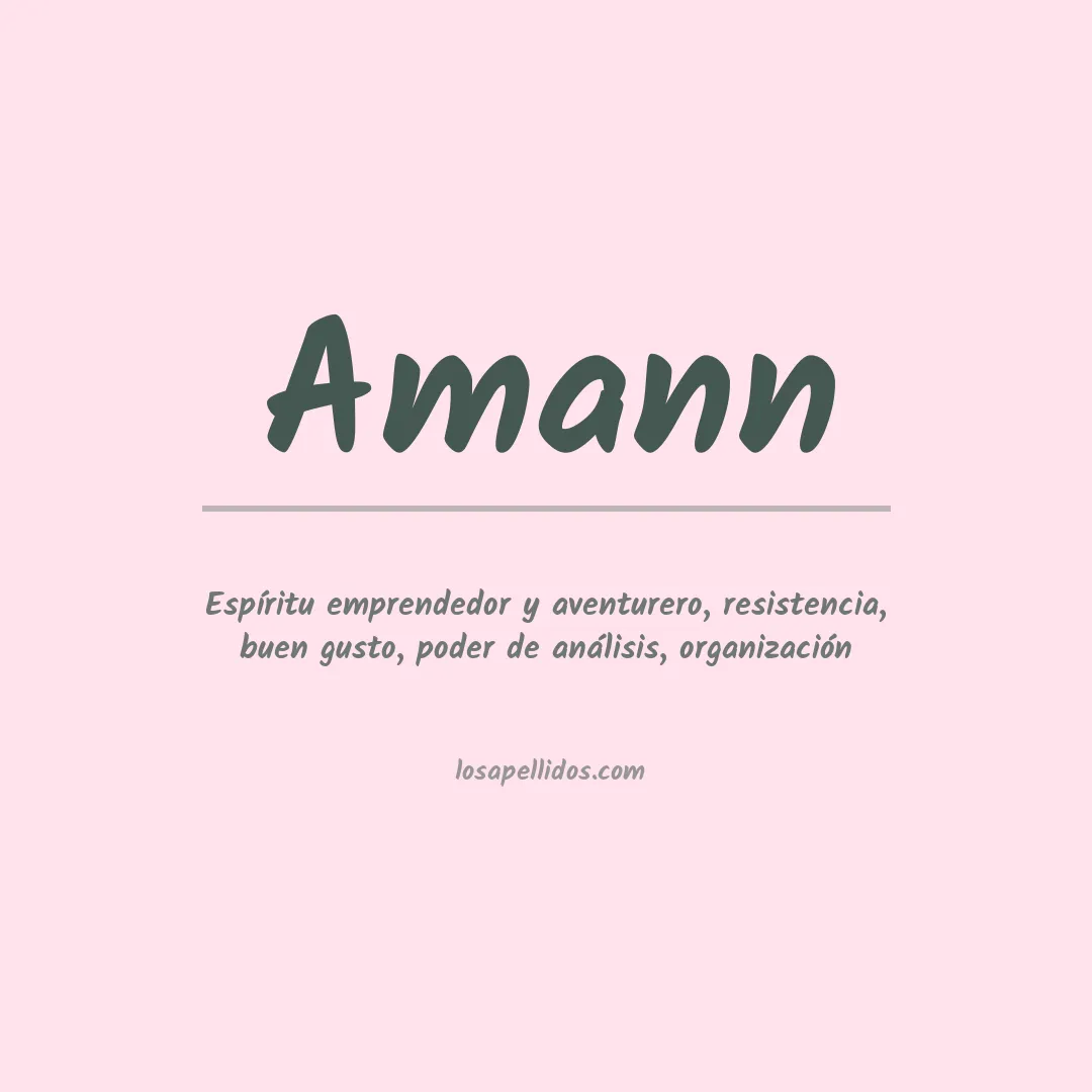 Apellido Amann