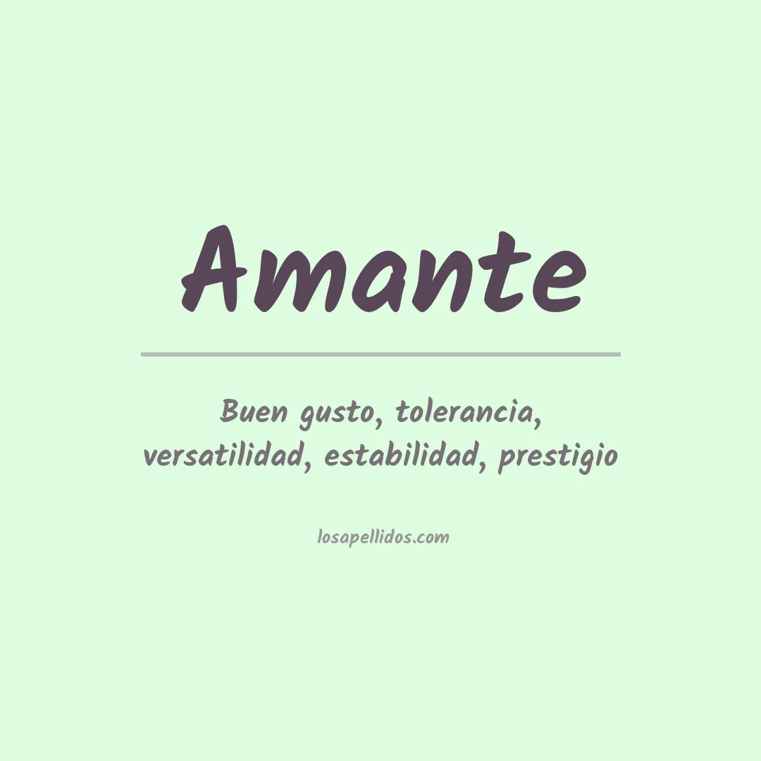 Apellido Amante