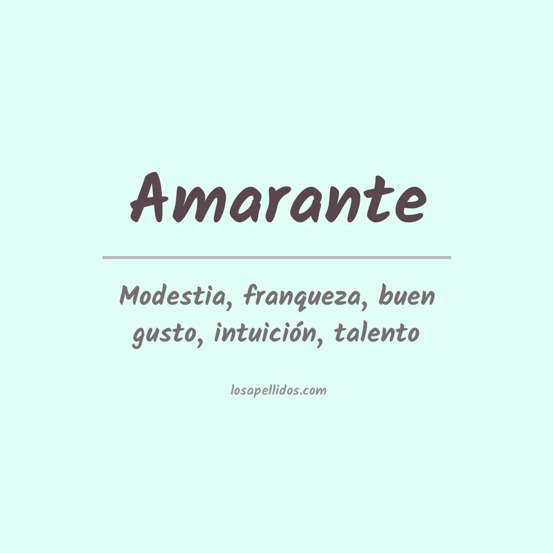 Apellido Amarante