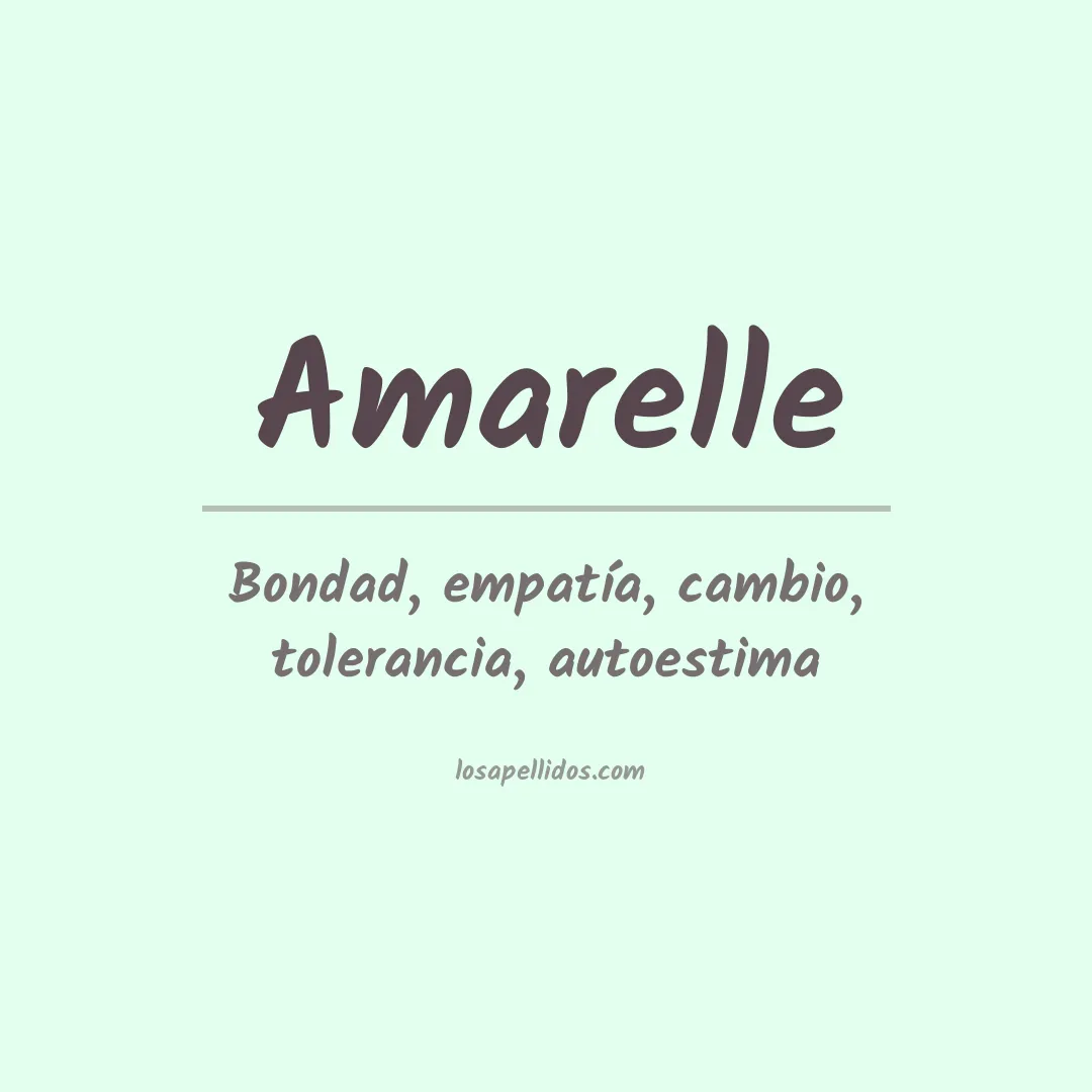 Apellido Amarelle