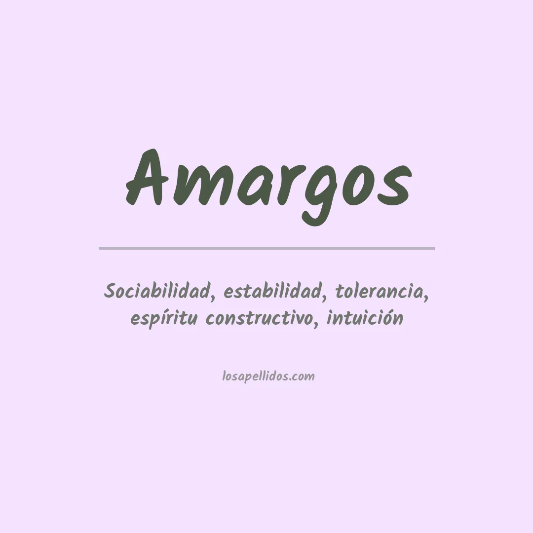 Apellido Amargos
