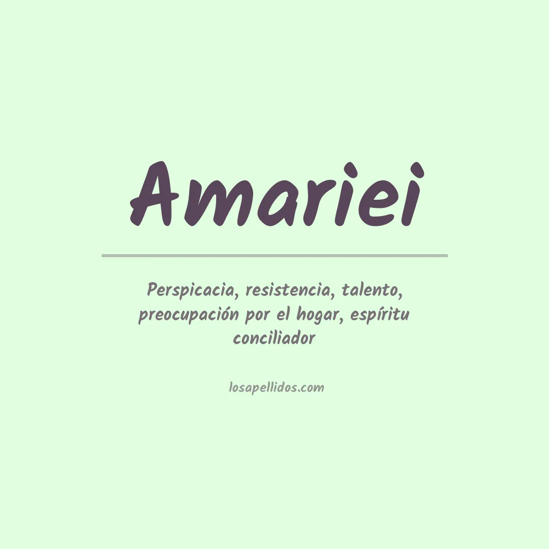 Apellido Amariei