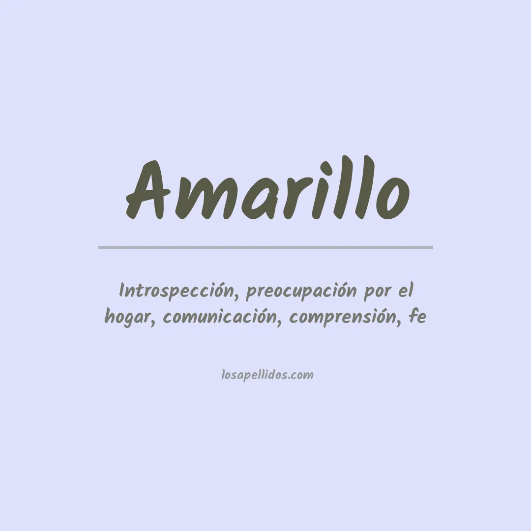 Apellido Amarillo