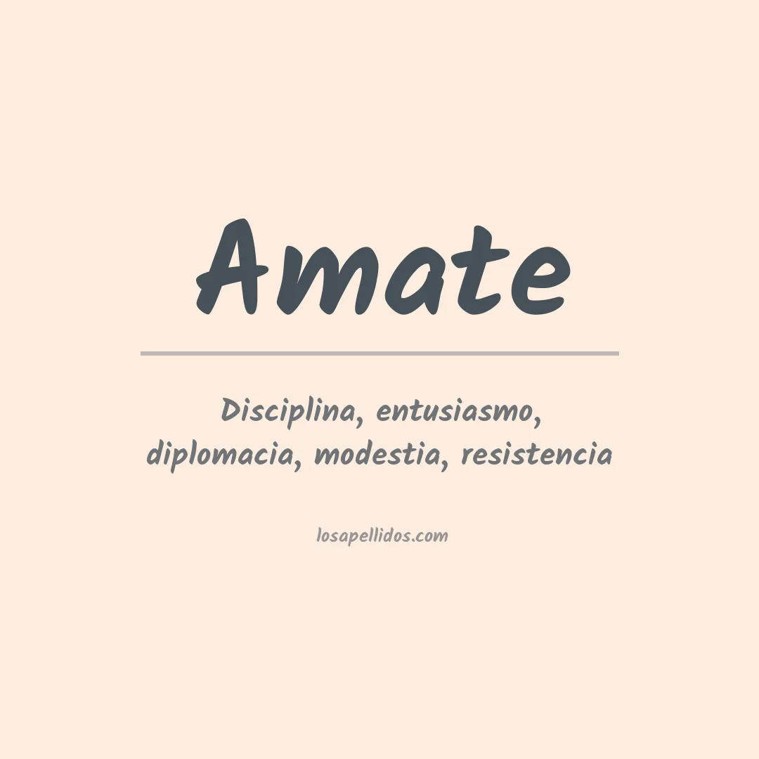 Apellido Amate