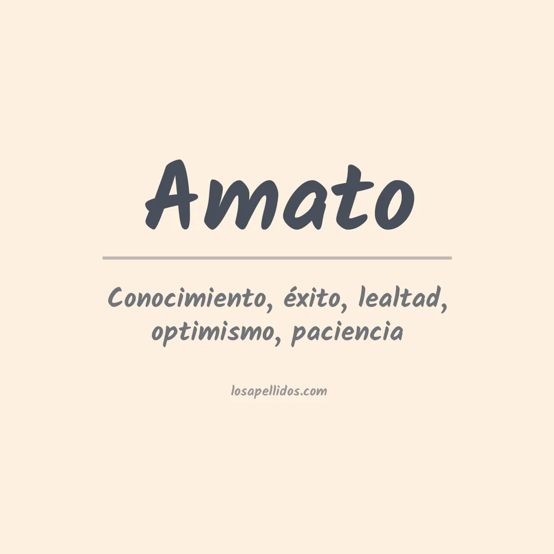 Apellido Amato