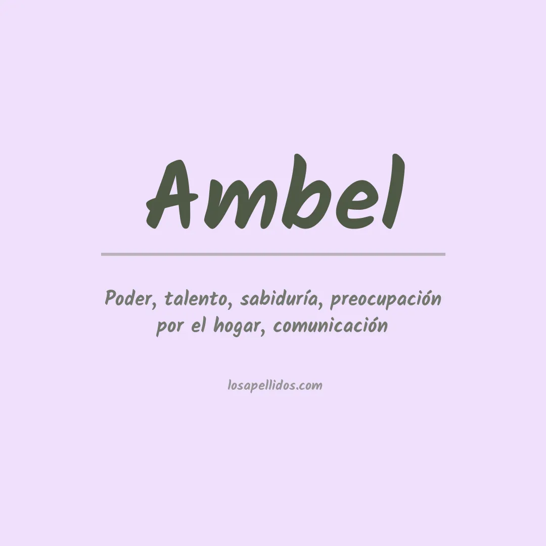 Apellido Ambel