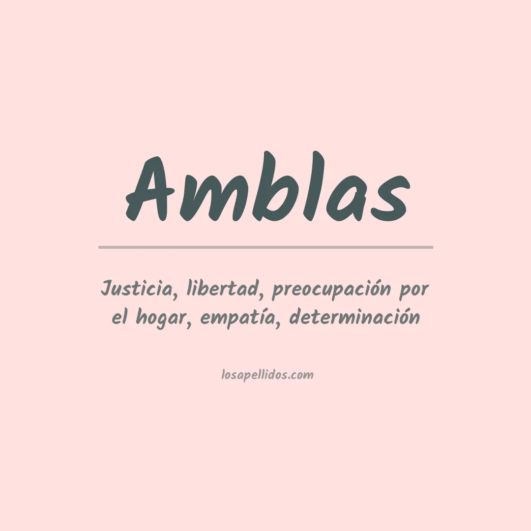 Apellido Amblas