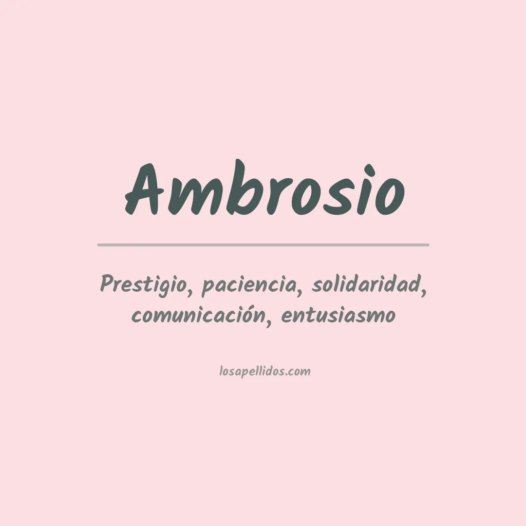 Apellido Ambrosio