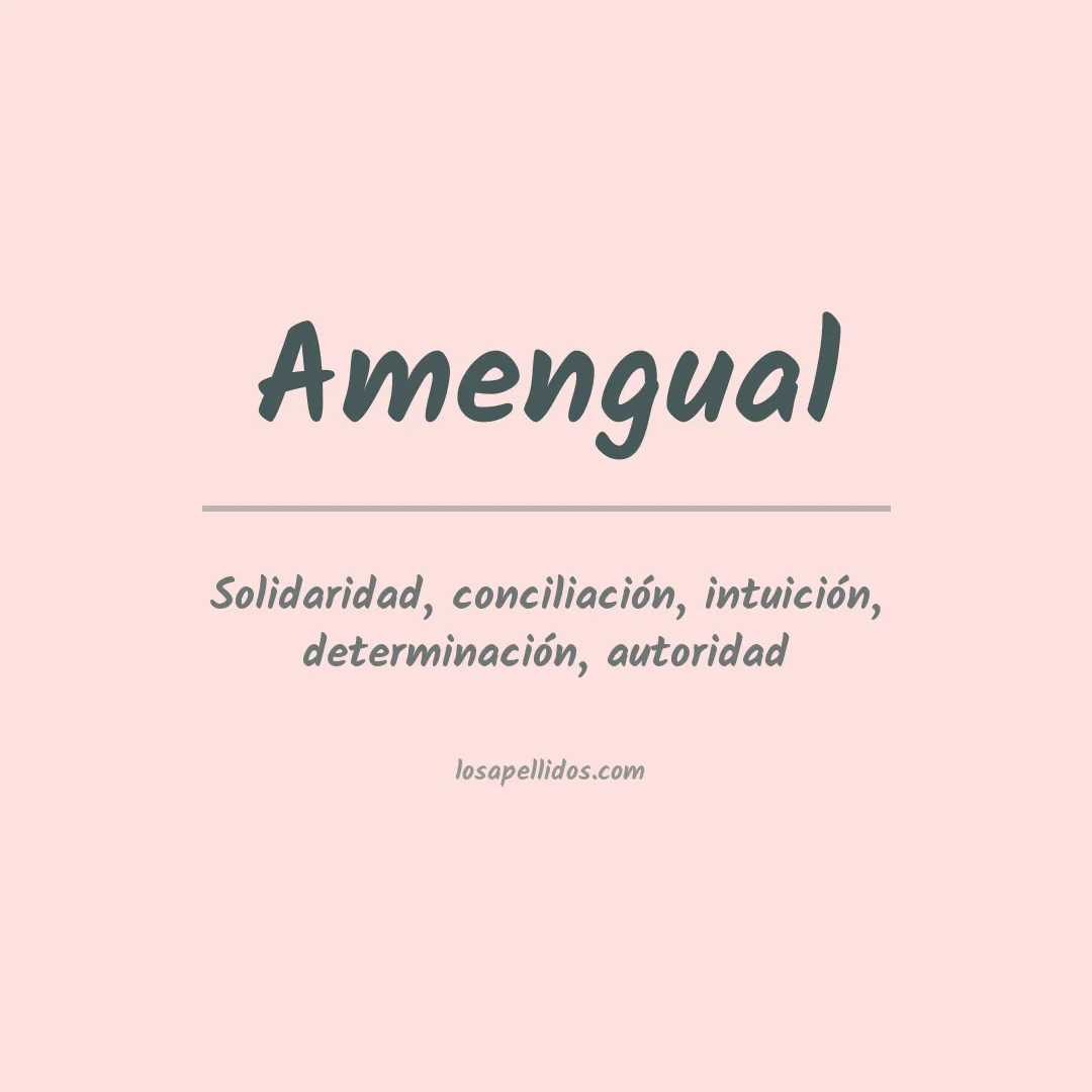 Apellido Amengual