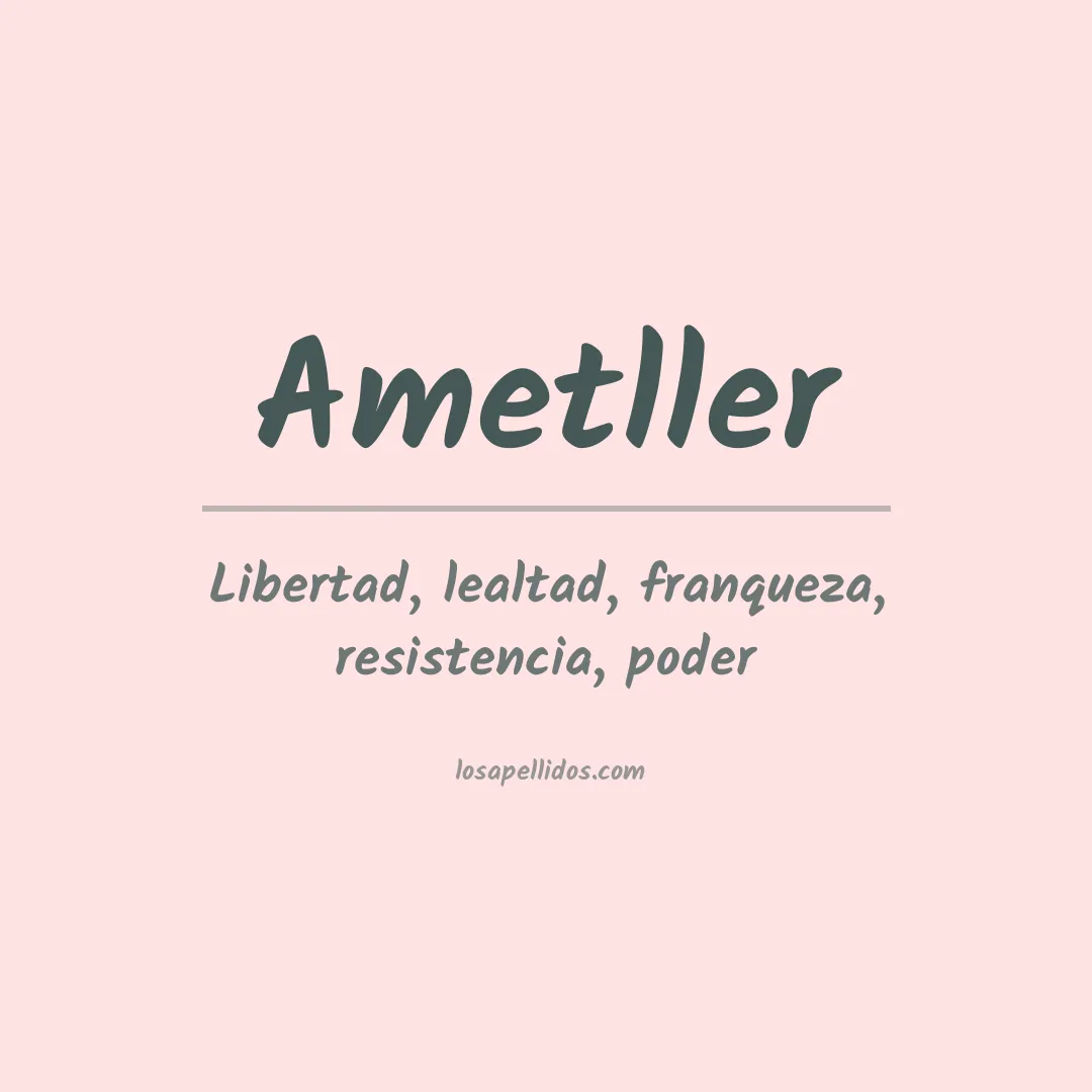 Apellido Ametller