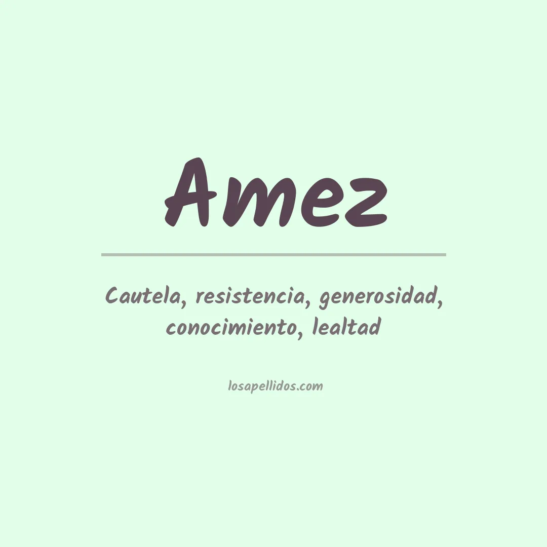 Apellido Amez