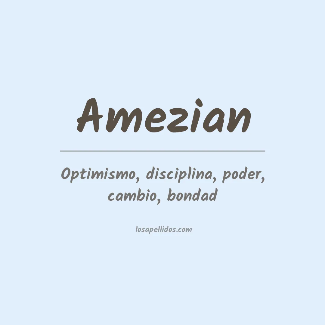 Apellido Amezian