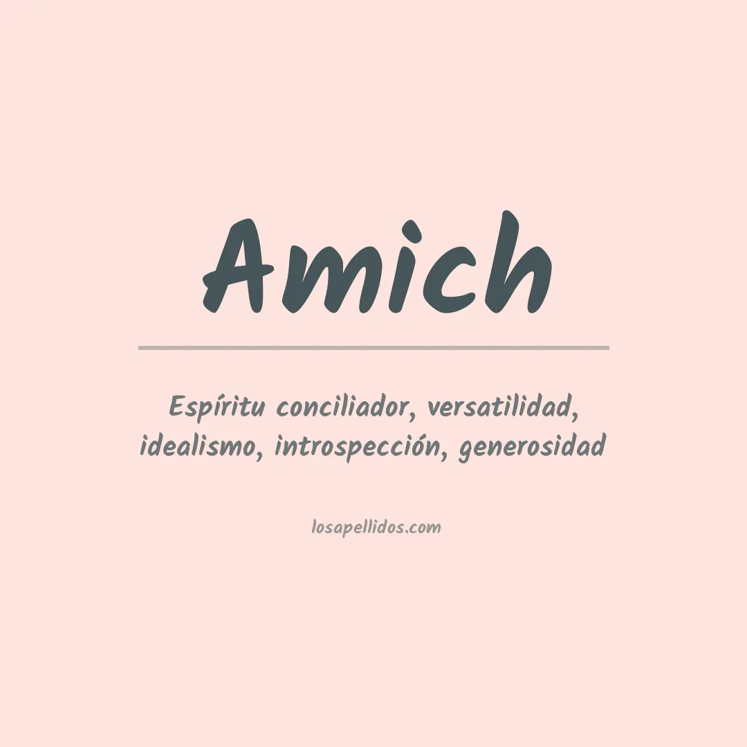 Apellido Amich