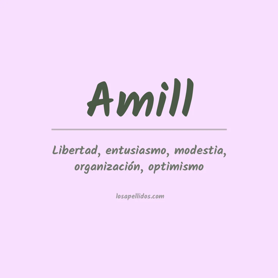 Apellido Amill