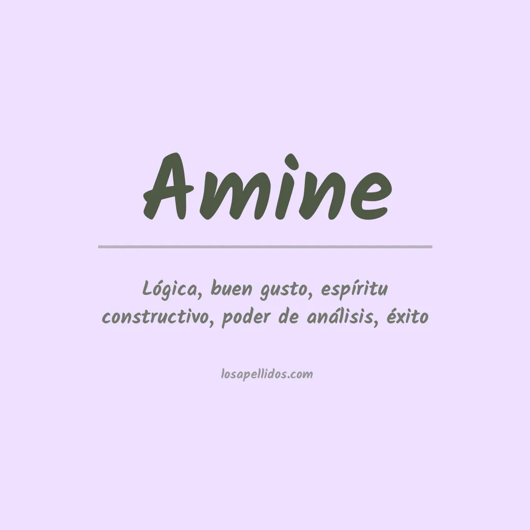 Apellido Amine