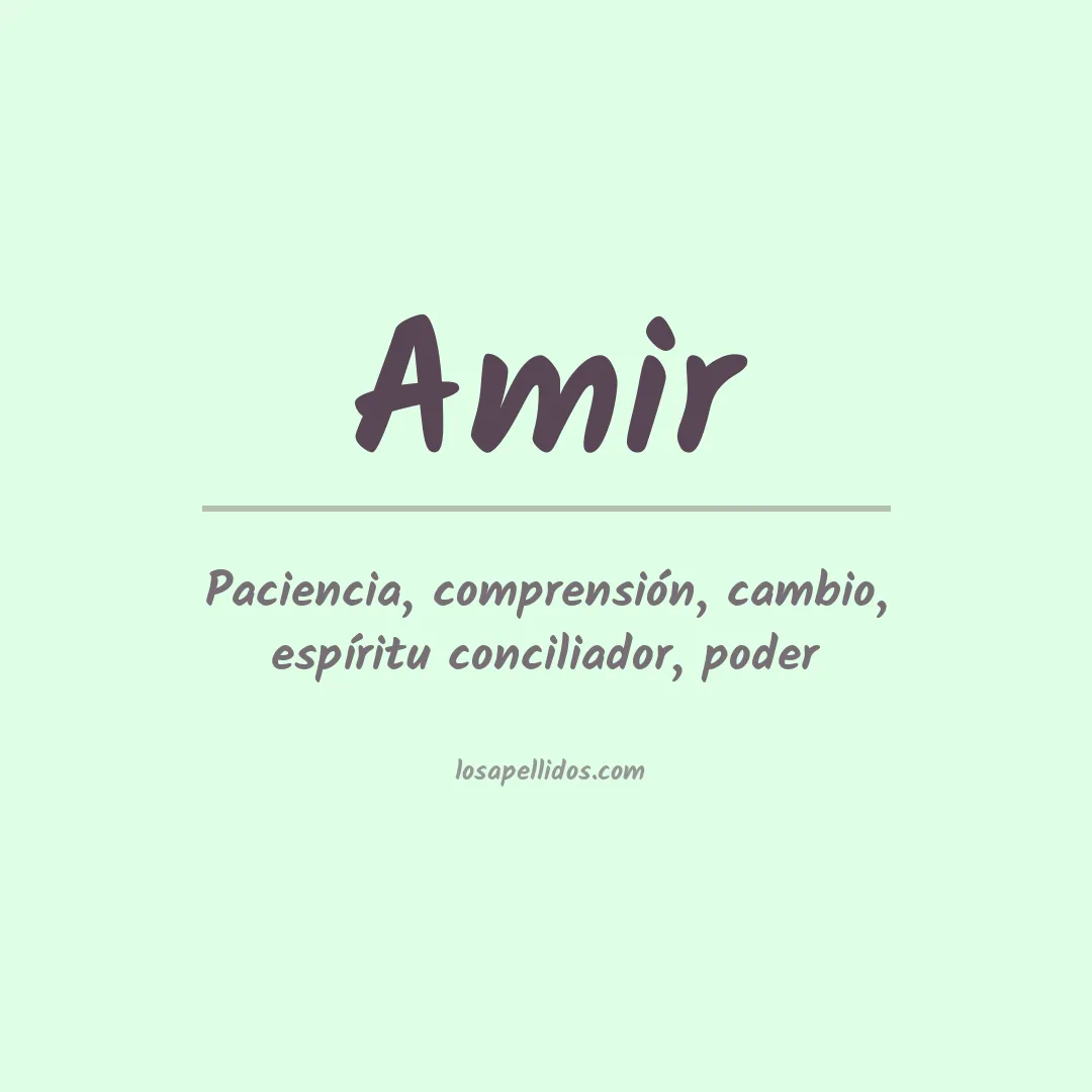 Apellido Amir