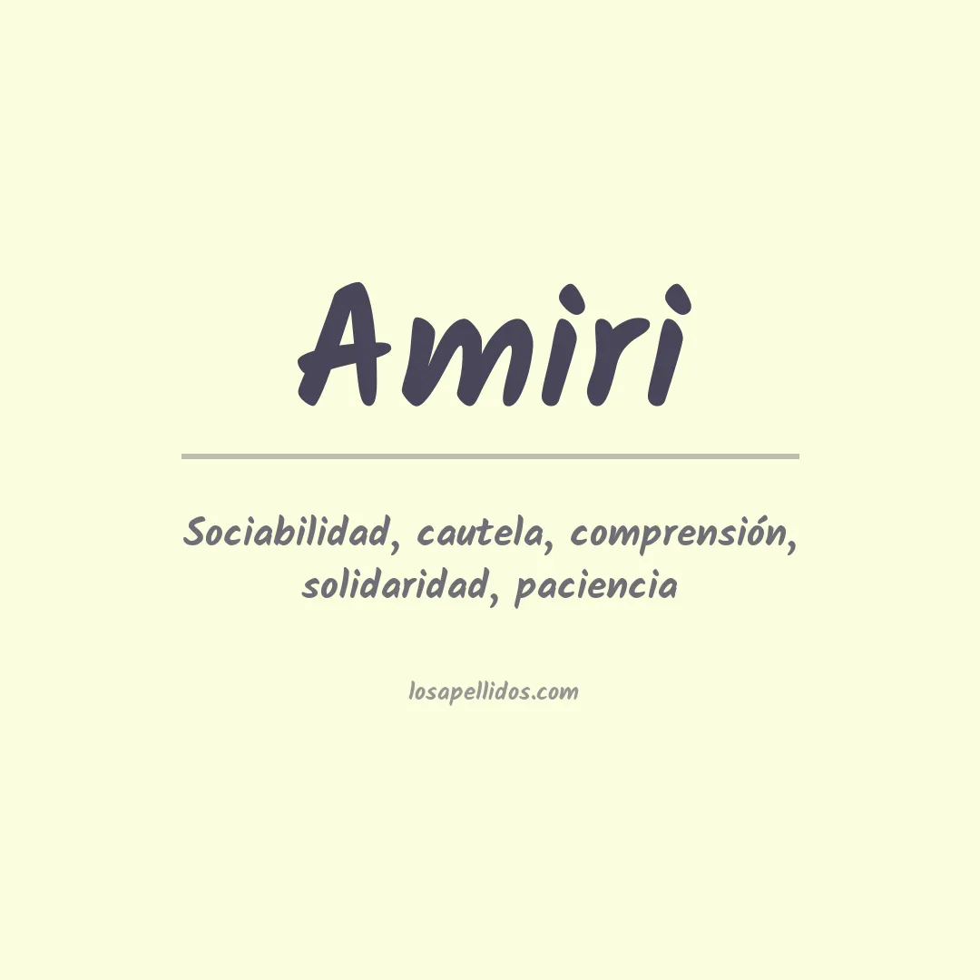 Apellido Amiri