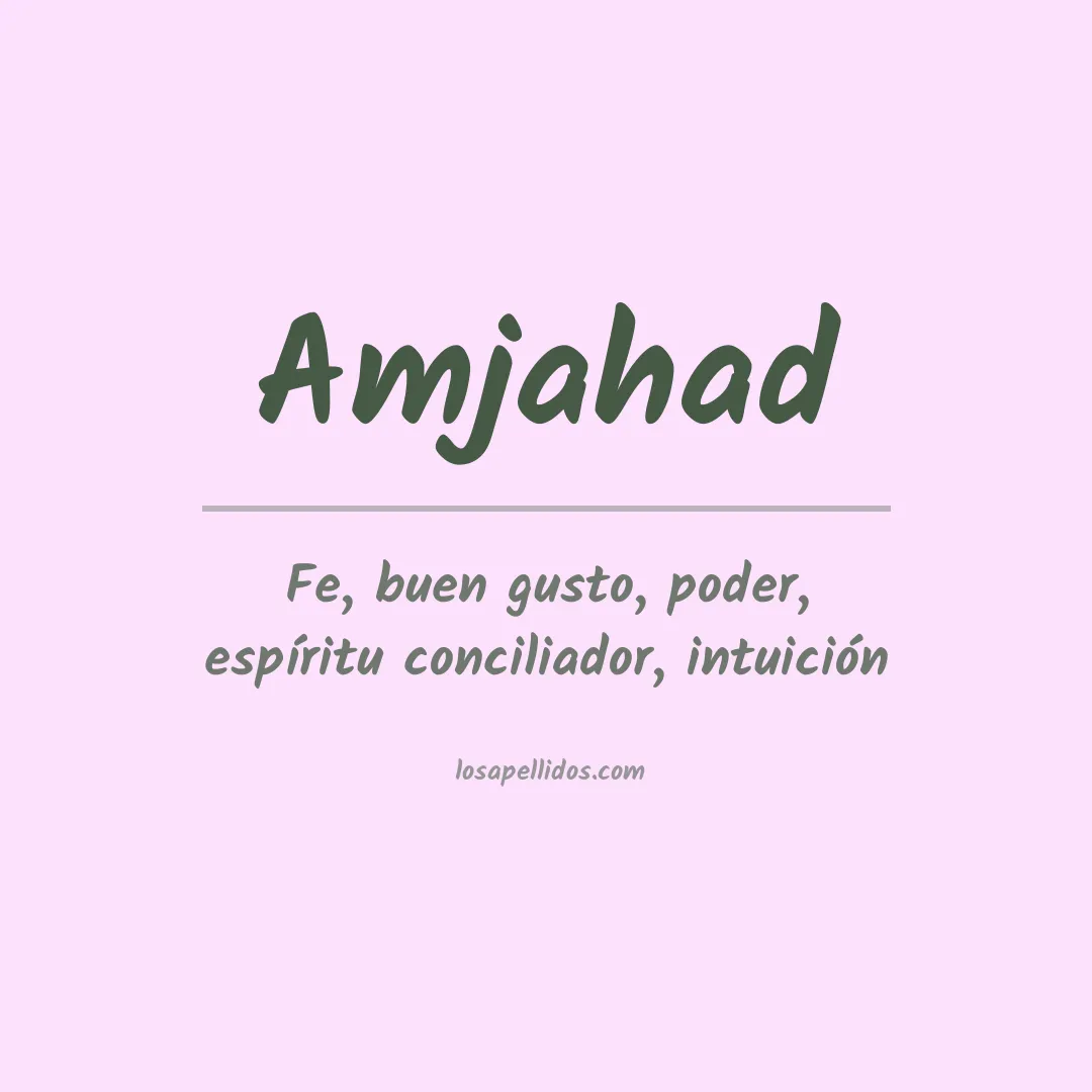 Apellido Amjahad