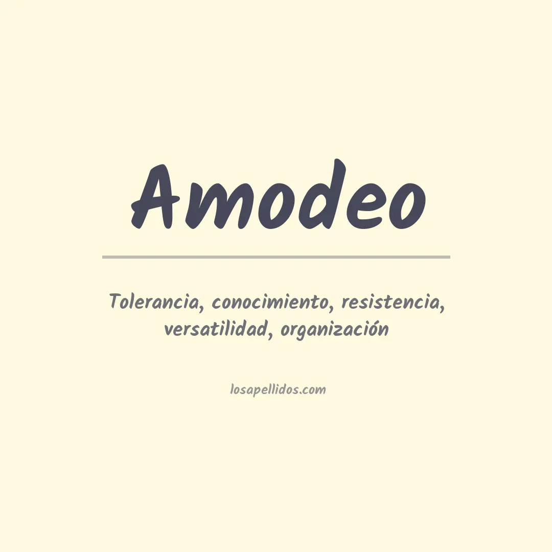 Apellido Amodeo