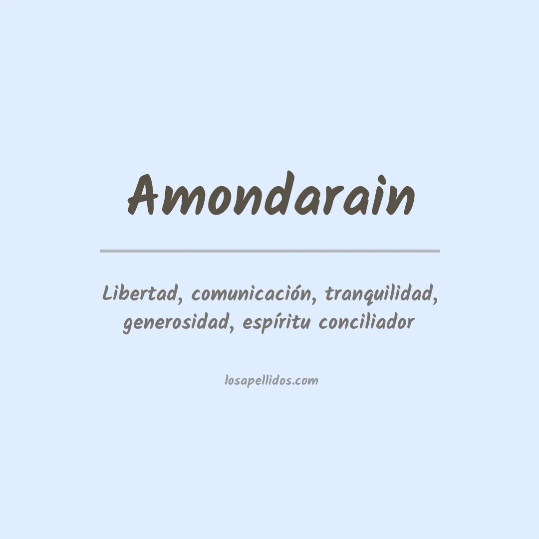 Apellido Amondarain