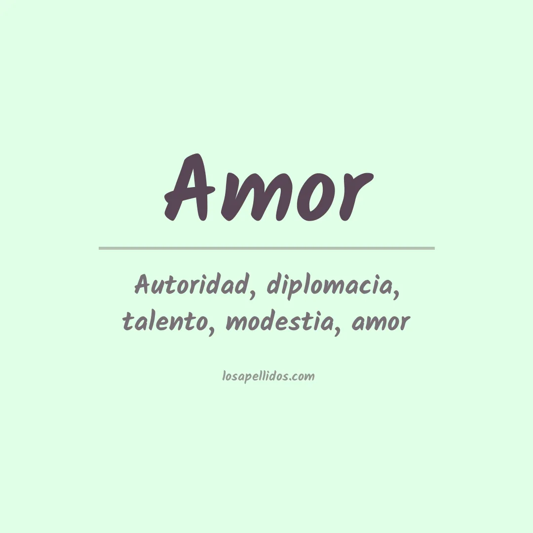 Apellido Amor