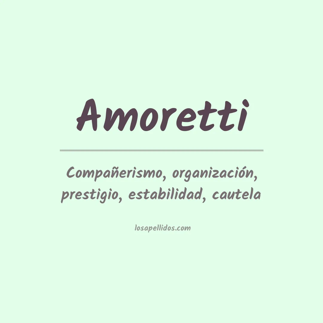 Apellido Amoretti