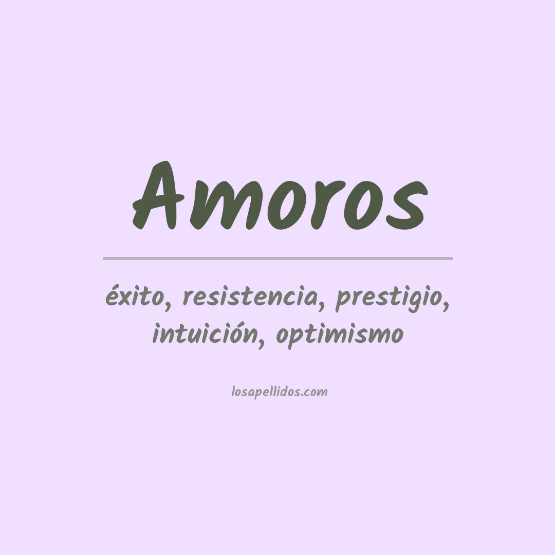 Apellido Amorós