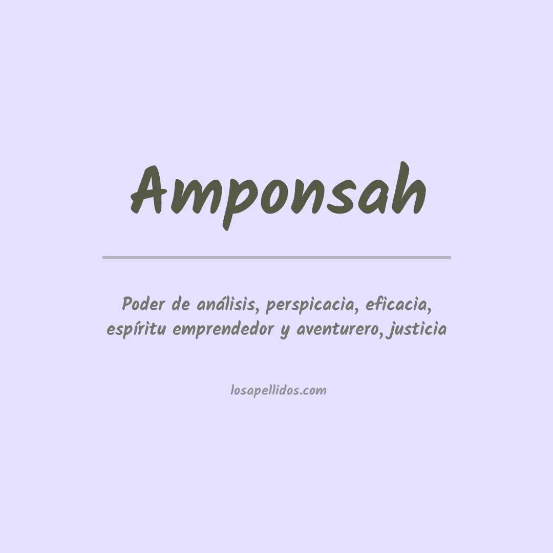 Apellido Amponsah