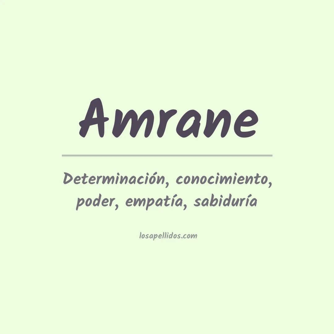 Apellido Amrane