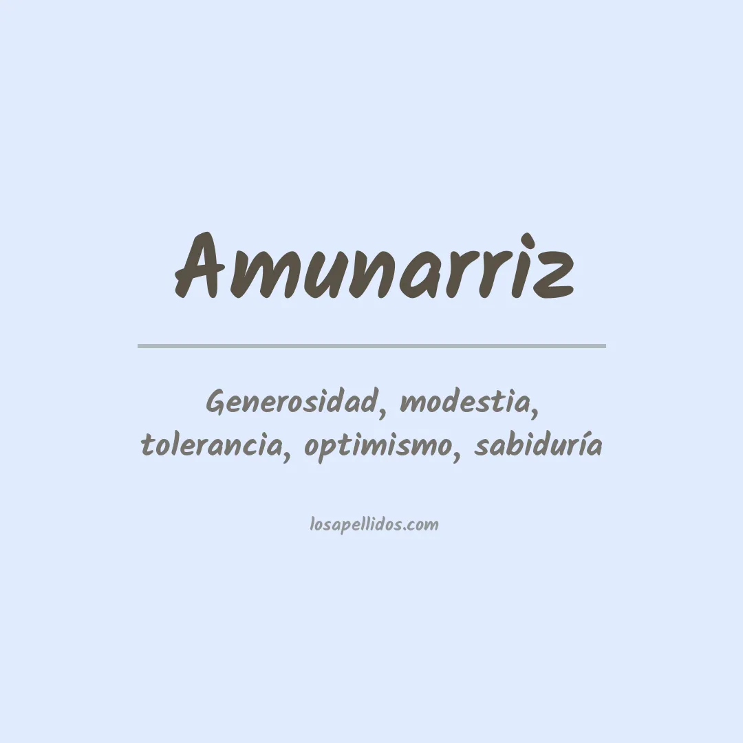 Apellido Amunarriz