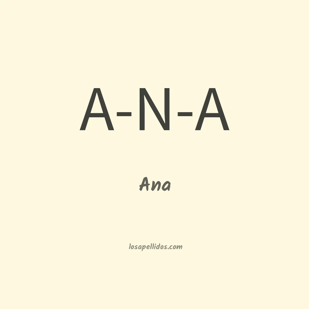 Ana en chino