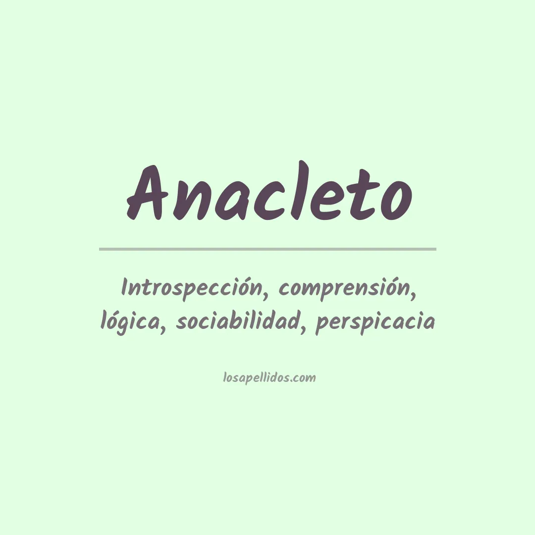 Apellido Anacleto