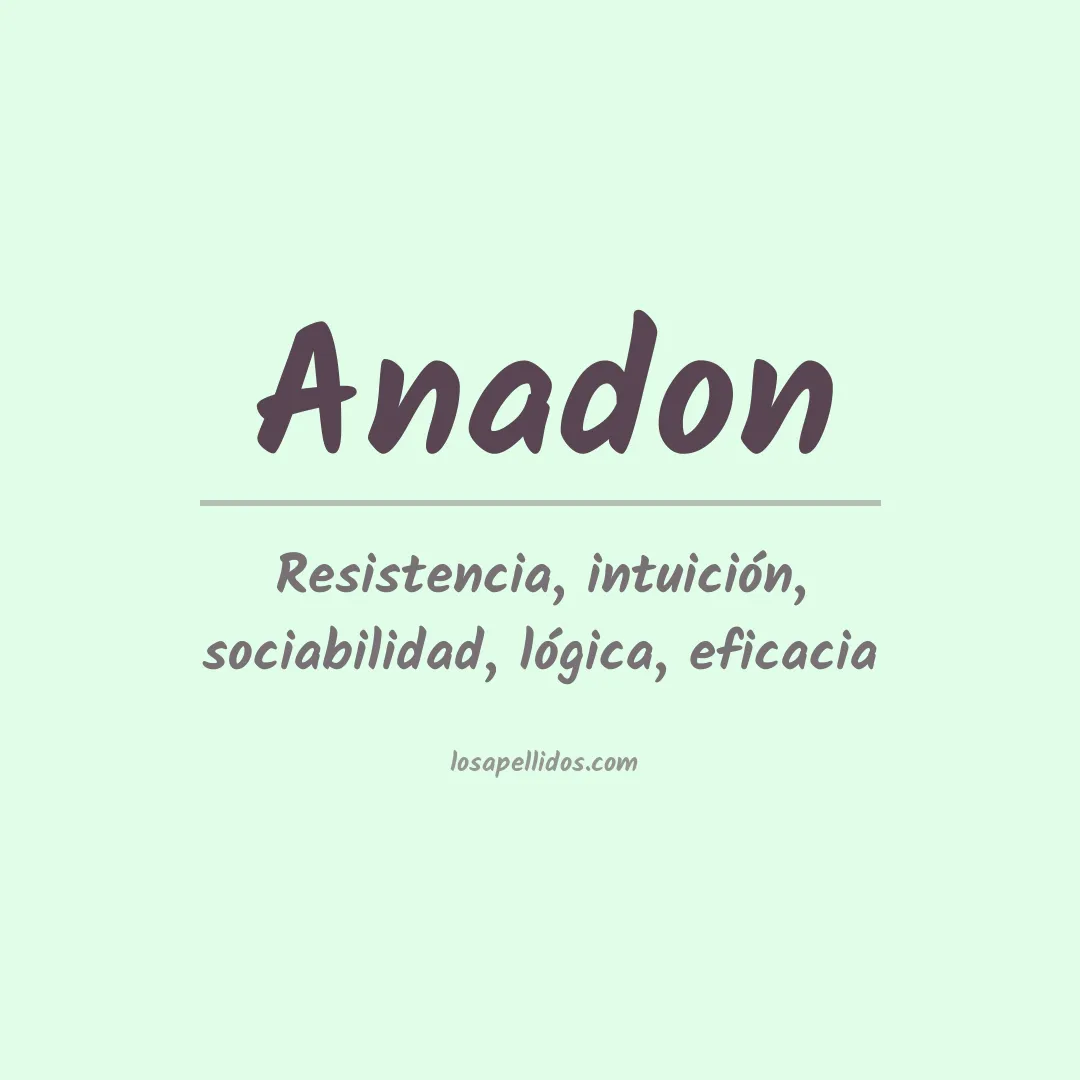 Apellido Anadon