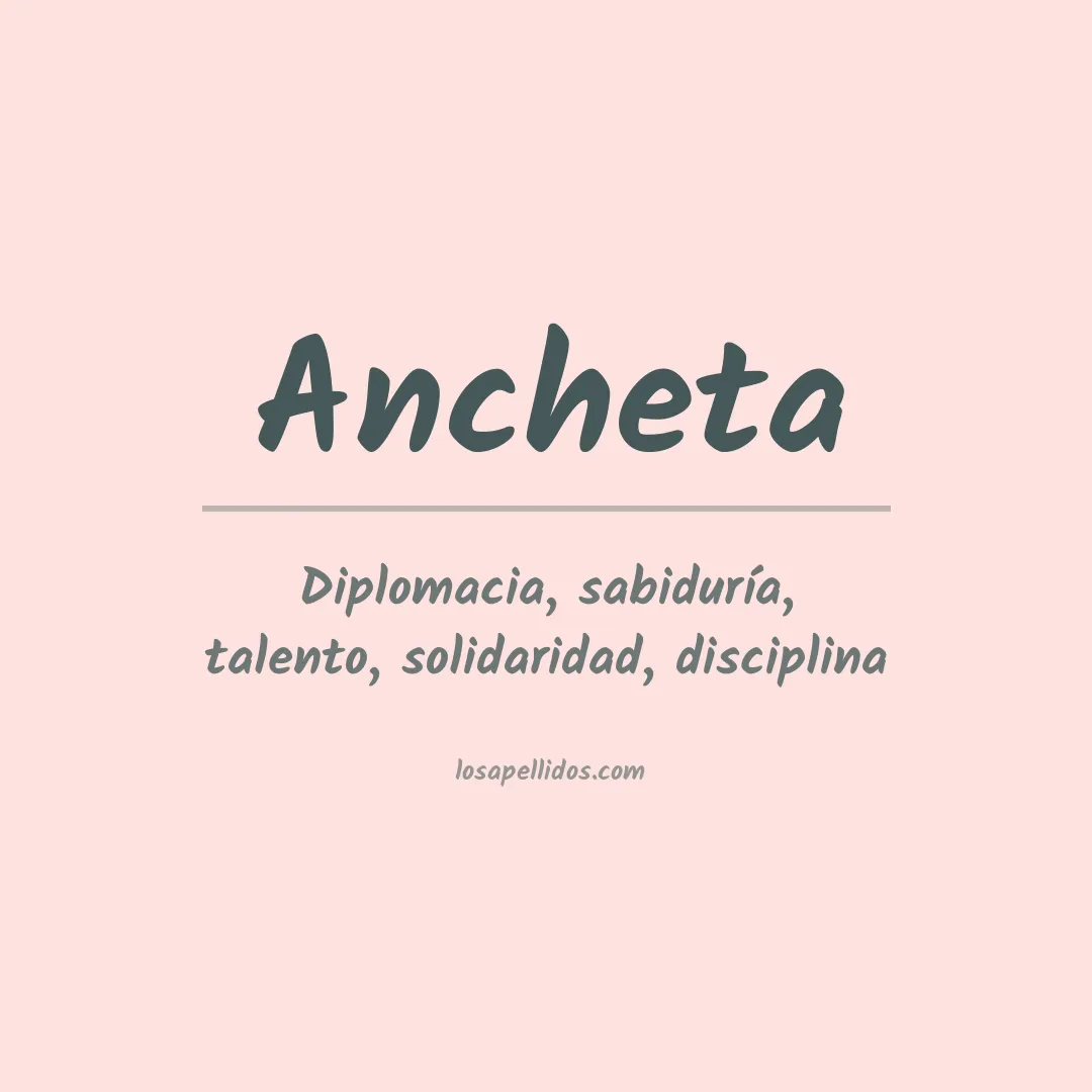 Apellido Ancheta