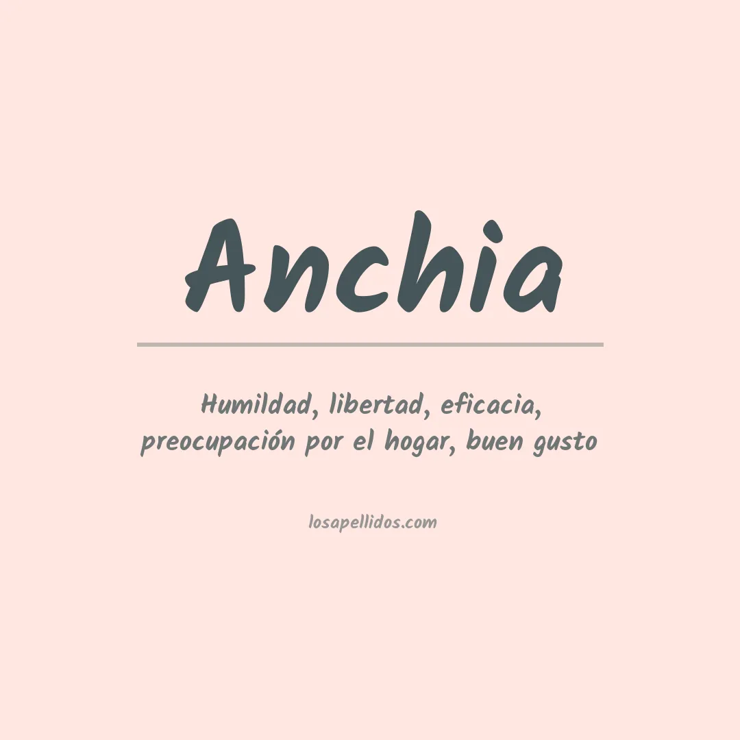 Apellido Anchia