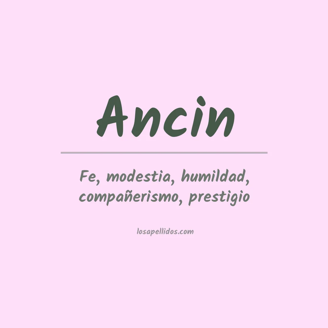 Apellido Ancin