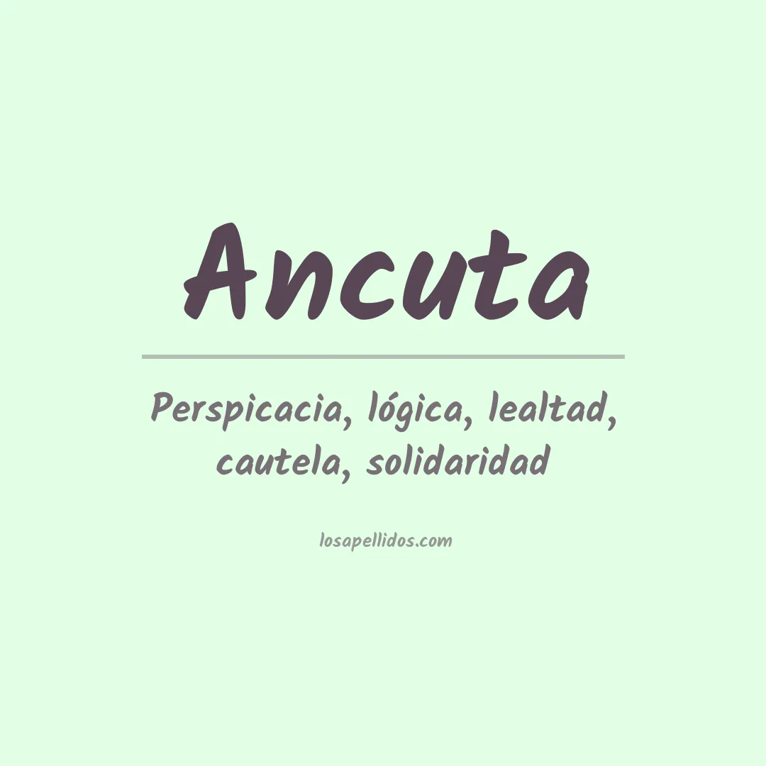 Apellido Ancuta