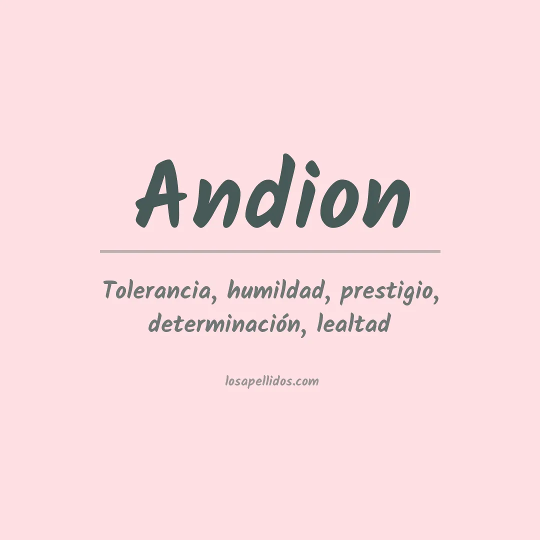 Apellido Andion