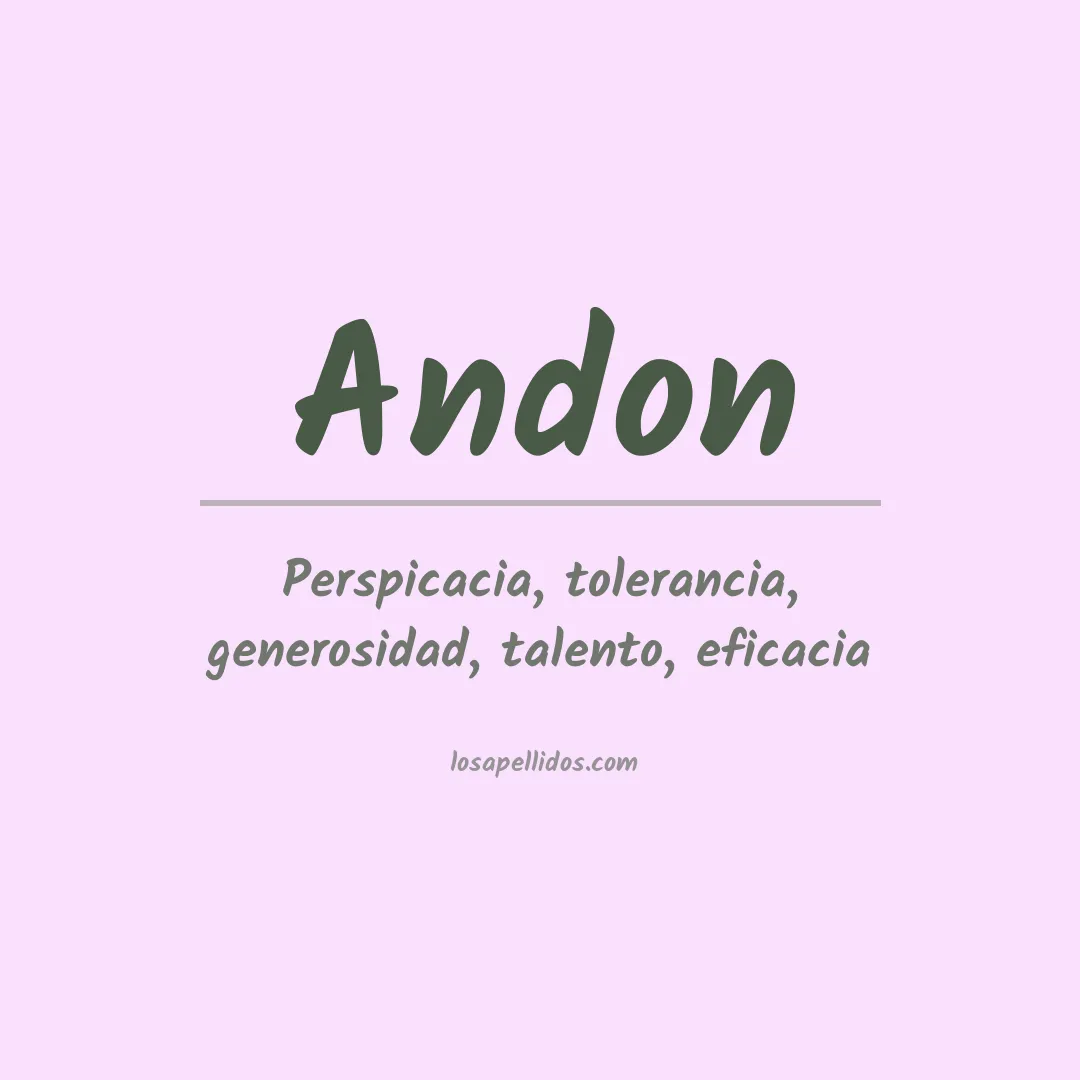 Apellido Andon