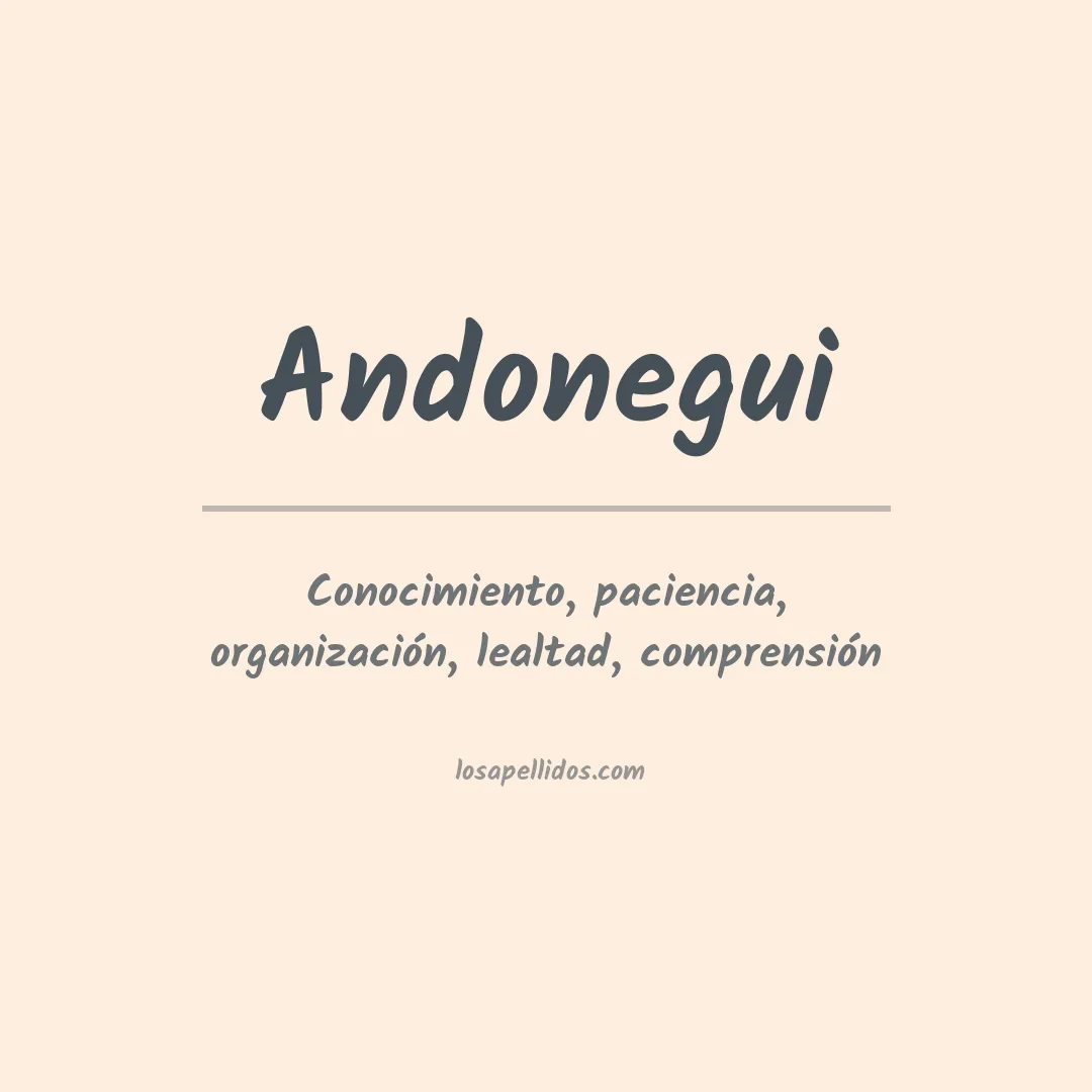 Apellido Andonegui