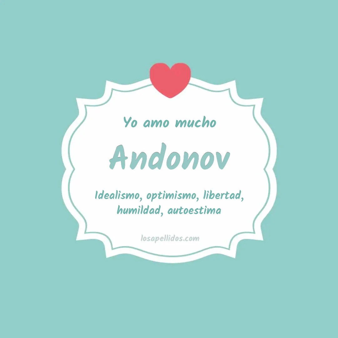 Yo amo mucho Andonov