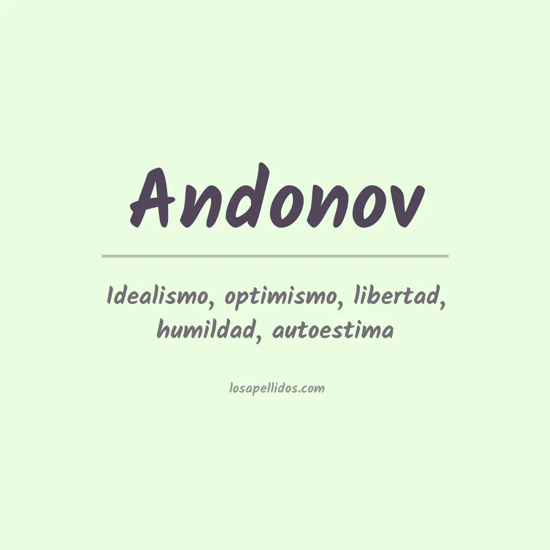 Apellido Andonov